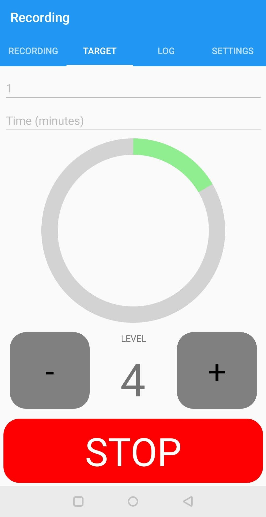Ride-o-Matic Android App - Target Screen